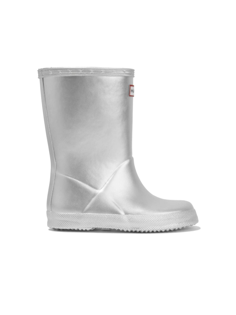 Hunter Kids logo-patch wellies - Zilver