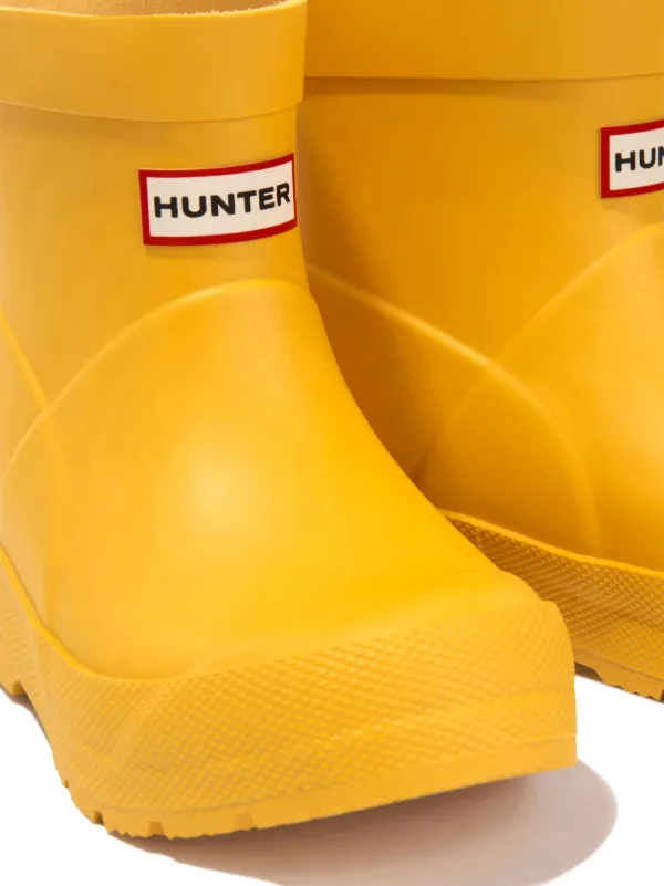 Hunter Kids logo-patch Wellies Yellow FARFETCH ID