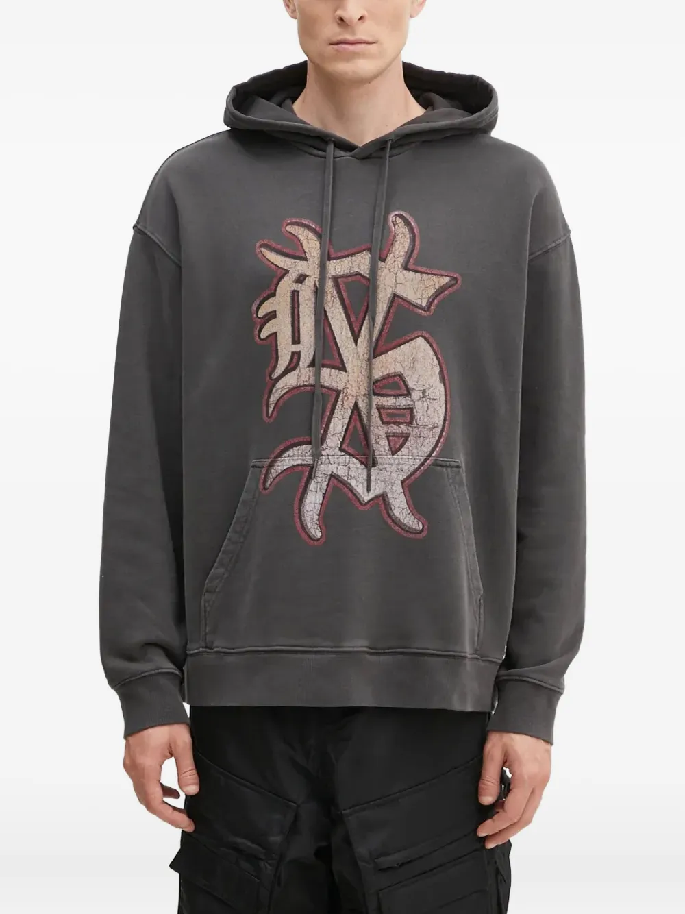 Ksubi Dug Out Biggie Hoodie In Gray