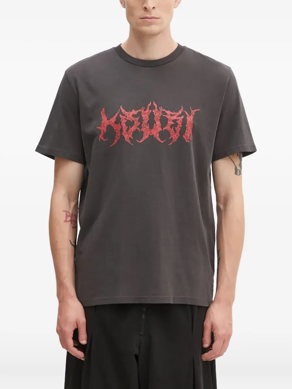 Ksubi Sabbath Kash logo graphic t-shirt | Grey | Image 1