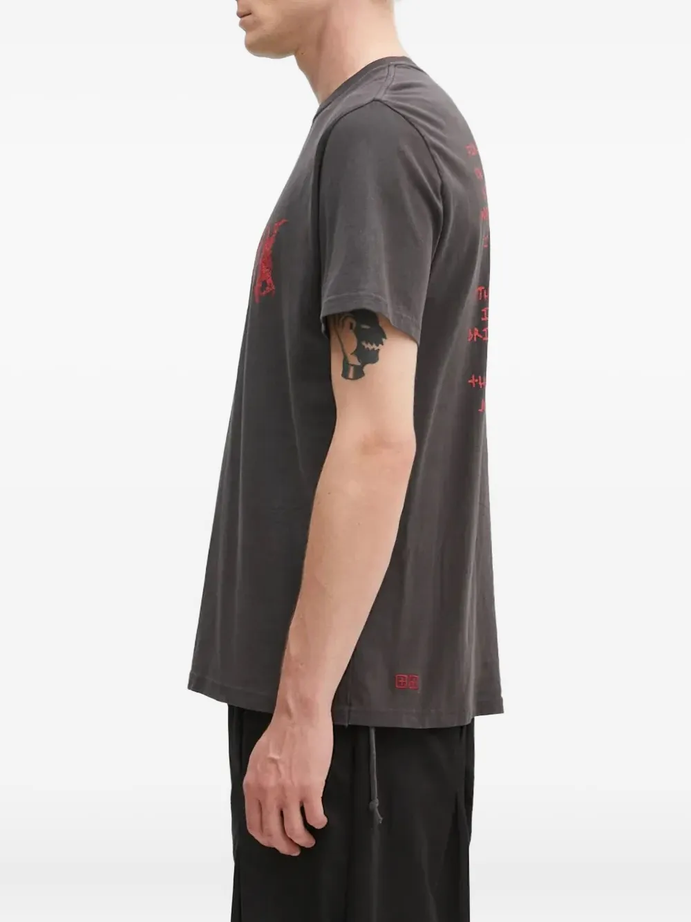 Ksubi Sabbath Kash logo graphic t-shirt - Grijs