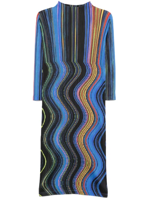 Pleats Please Issey Miyake Warp midi dress