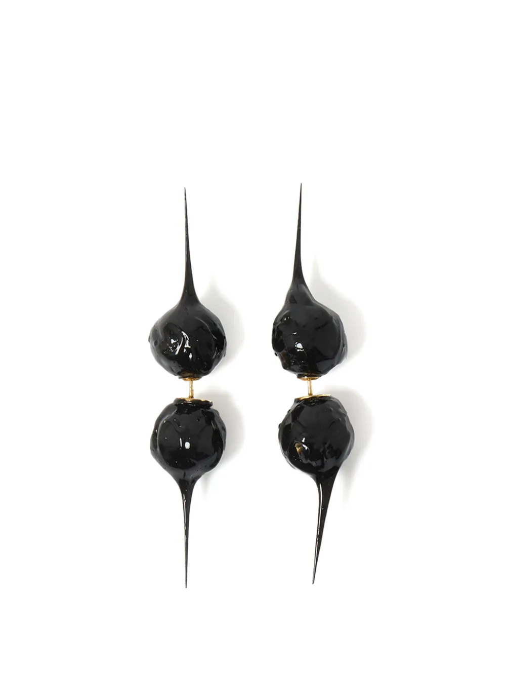 Sunnei Mini Spike Earrings In Gold