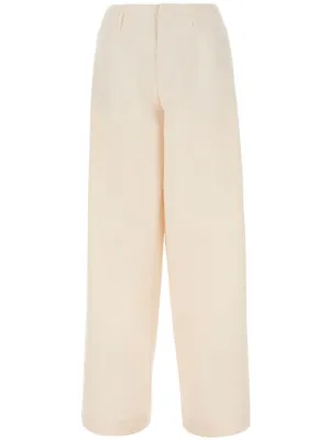 パンツ PHILOSOPHY DI LORENZO SERAFINI Woman Pants Beige 03070726 Philosophy Di Lorenzo Serafini Satin straight-leg Trousers