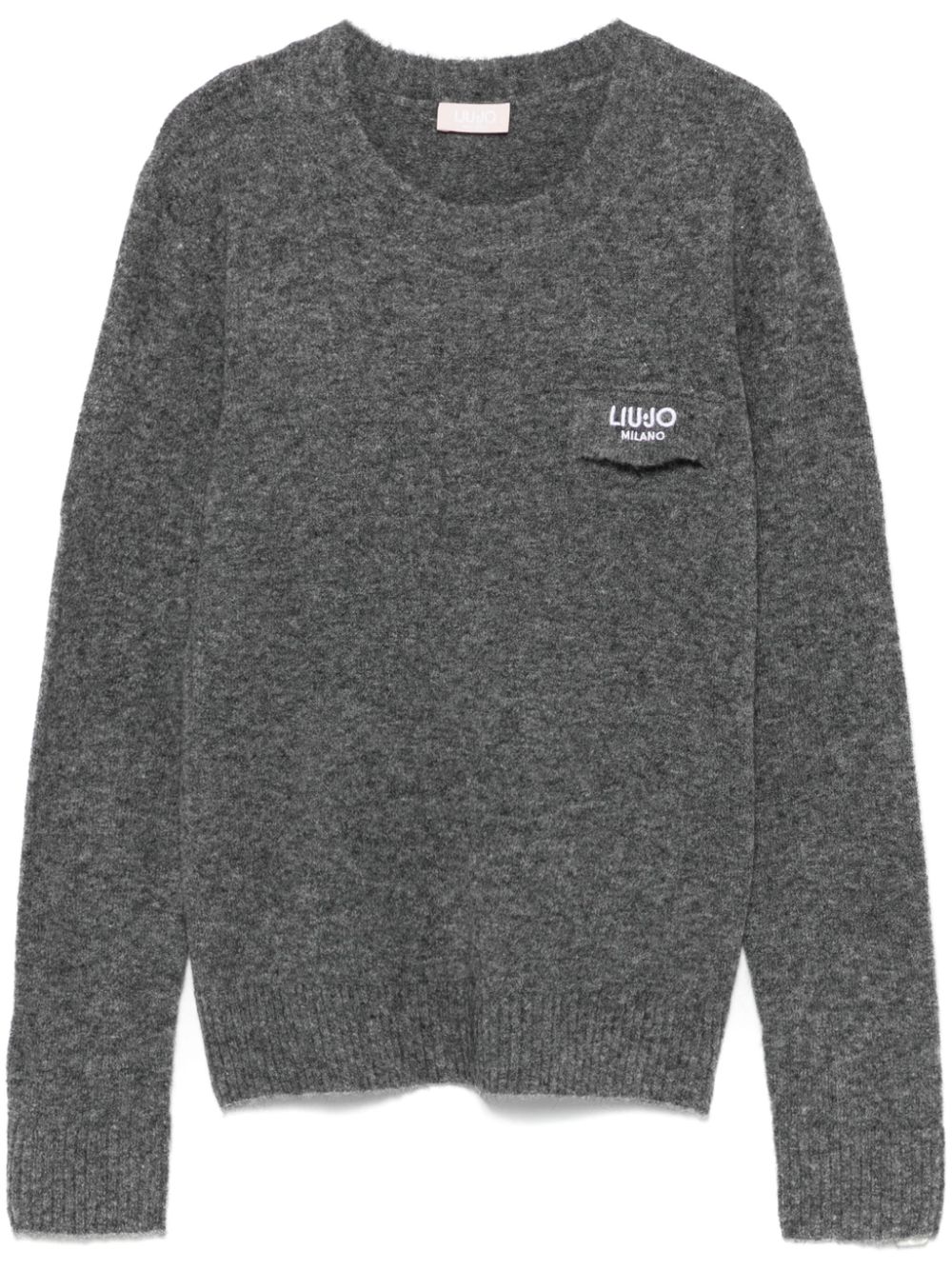 embroidered-logo sweater