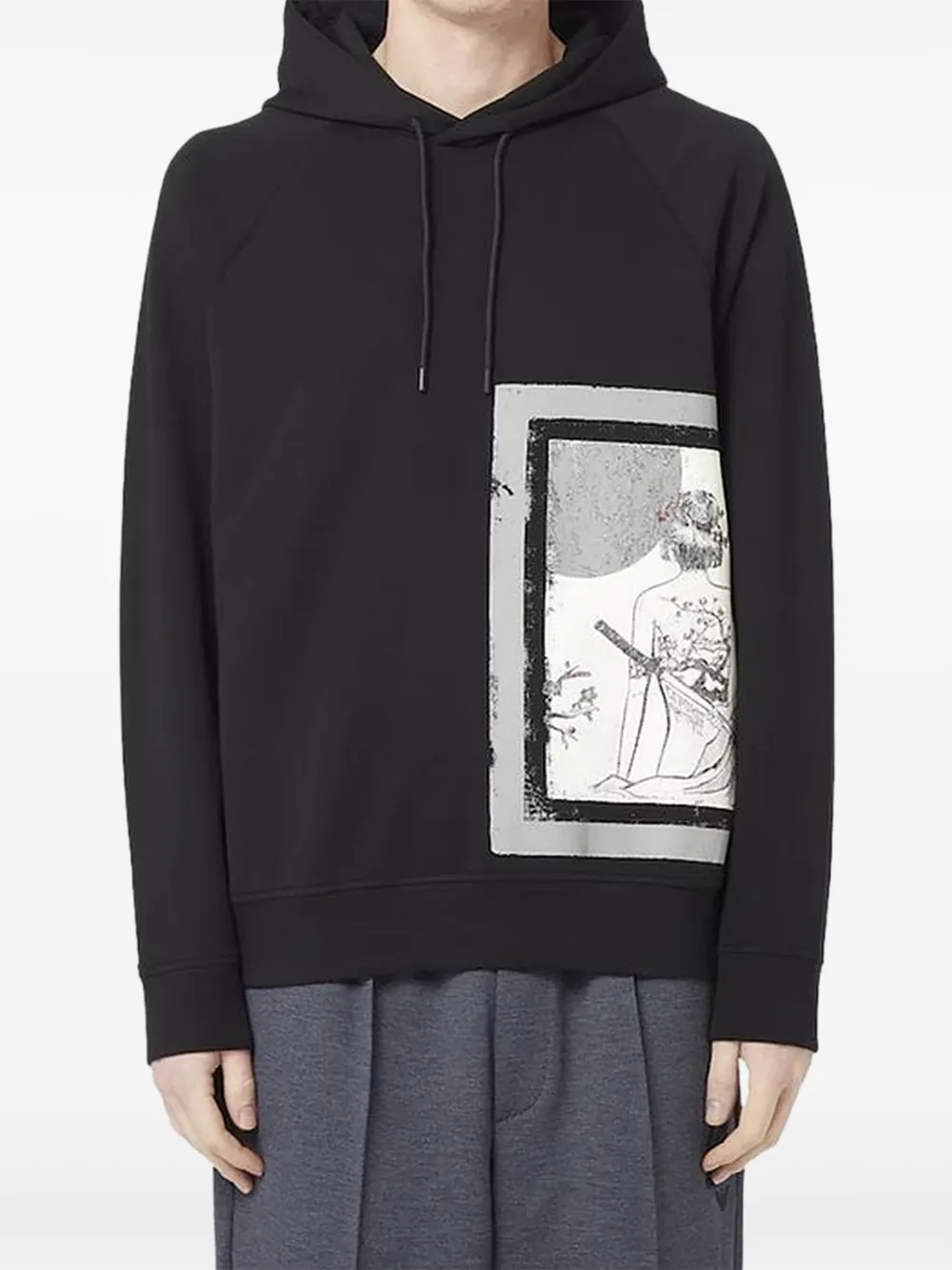Emporio Armani hoodie con estampado gráfico | negro | Image 1