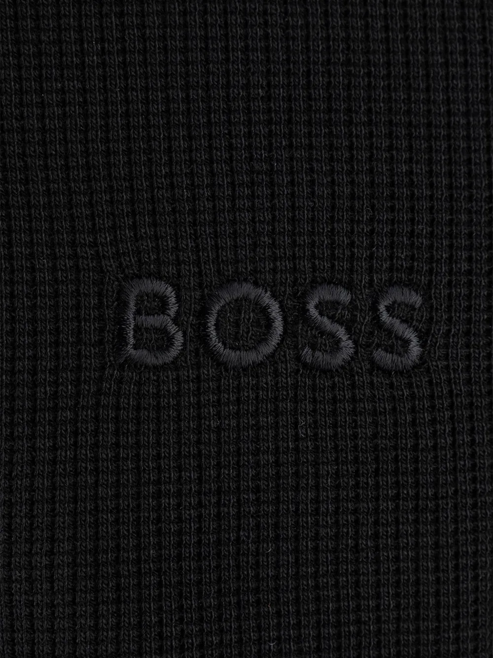 HUGO Poloshirt met lange mouwen Zwart