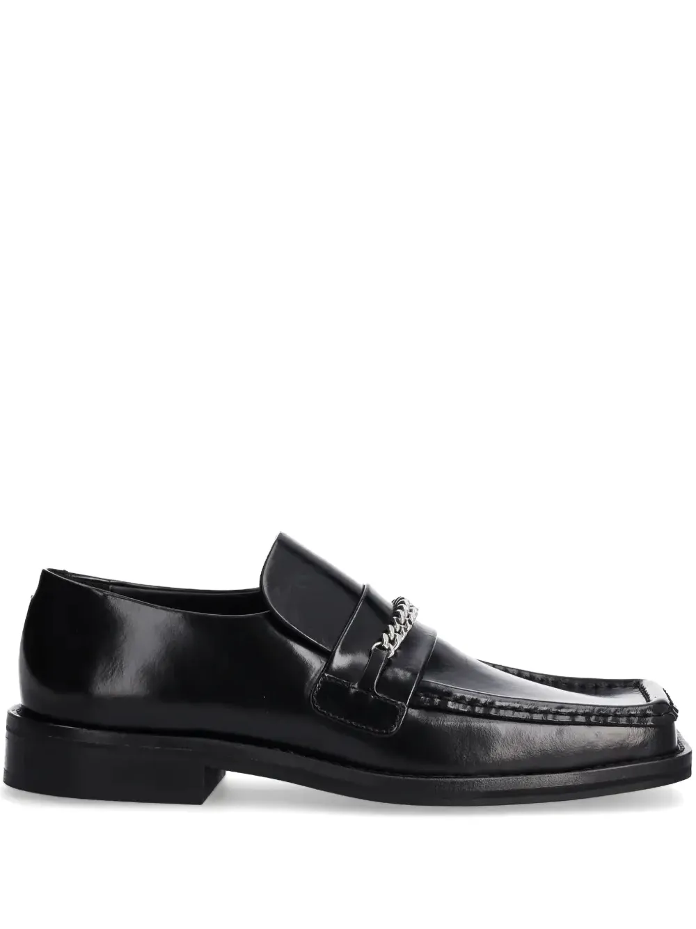 Martine Rose leather loafers Black