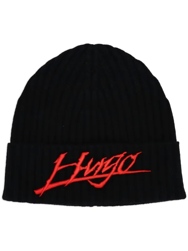 HUGO Xilla Beanie Black FARFETCH AO