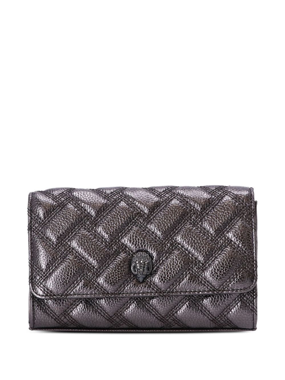 Shop Kurt Geiger Mini Kensington Cross Body Bag In Grey