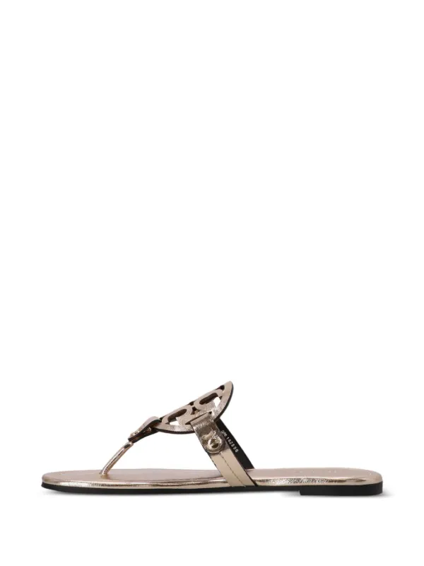 Tory Burch Miller Sandals Gold FARFETCH IN