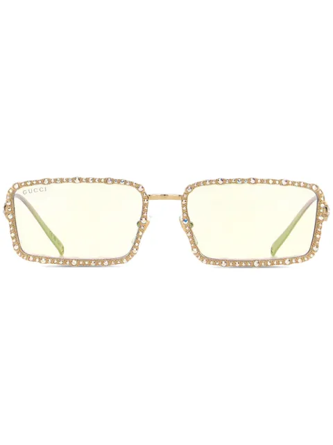 Gucci Eyewear 长方形框太阳眼镜
