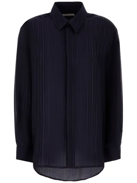 Saint Laurent camisa con rayas estampadas