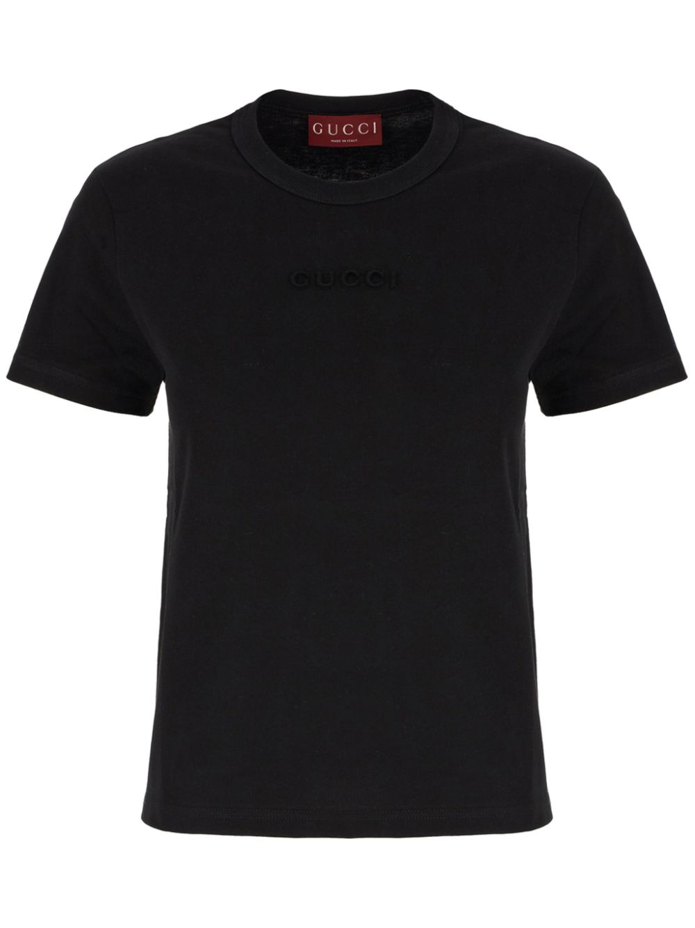 Gucci 3d-logo cotton t-shirt - Black