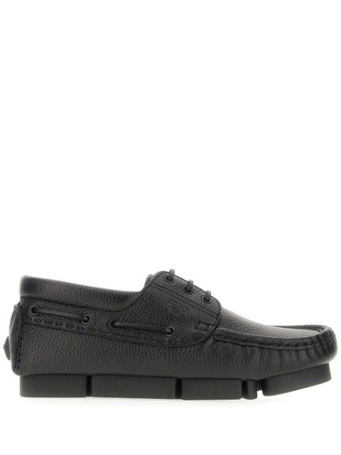 FENDI leather lace-up loafers