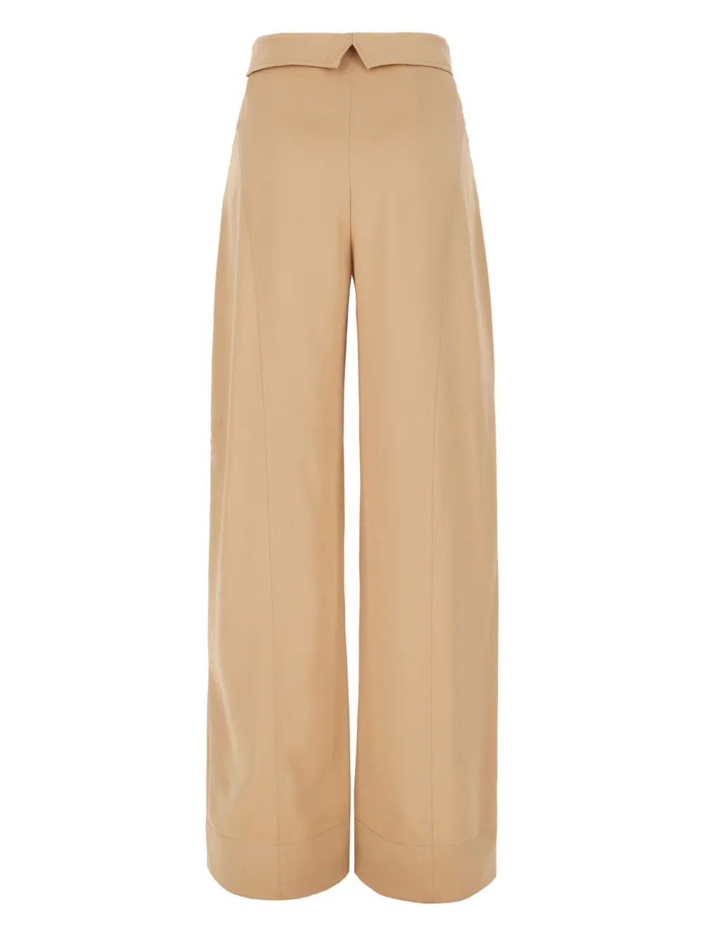 Alberta Ferretti concealed-fastening palazzo trousers - Beige
