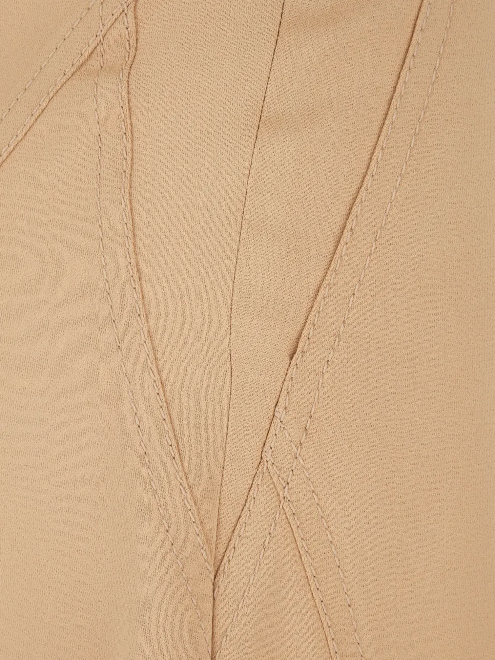 Alberta Ferretti Palazzo broek met verborgen sluiting Beige