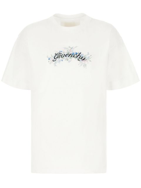 Givenchy logo-embroidered T-shirt Men