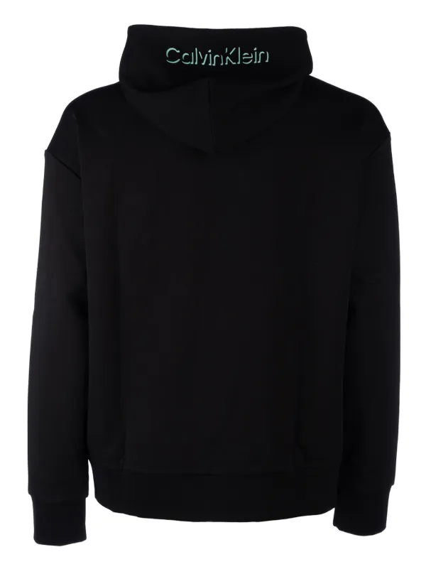 Calvin Klein Hoodie Zippe a Logo Imprime Noir FARFETCH FR