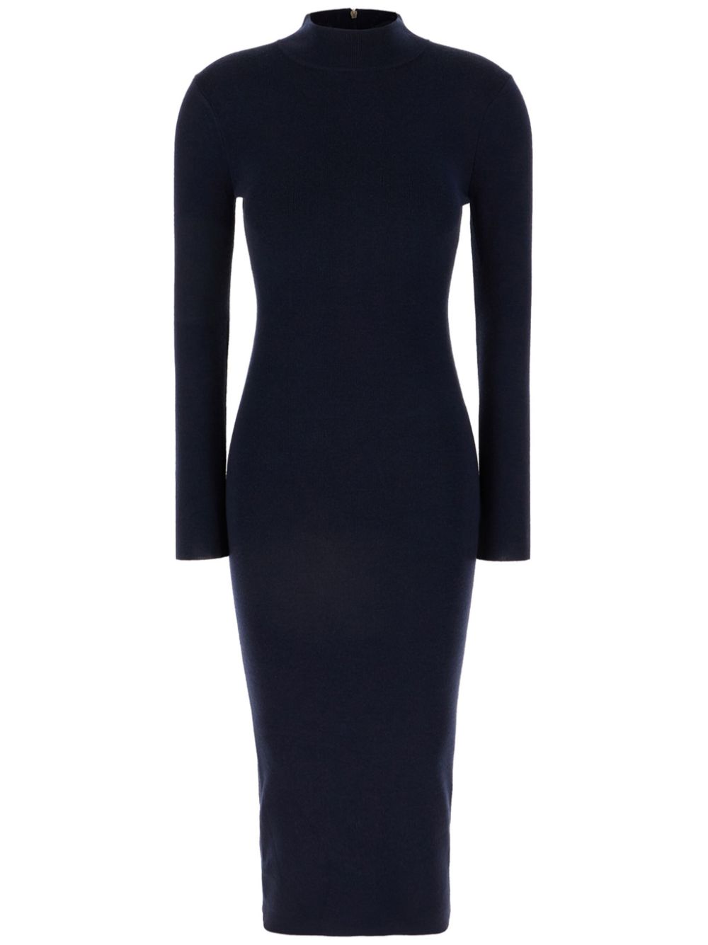 Michael Kors mock-neck midi dress - Blue