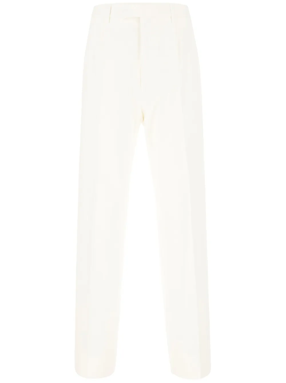 ZEGNA COTTON STRAIGHT TROUSERS