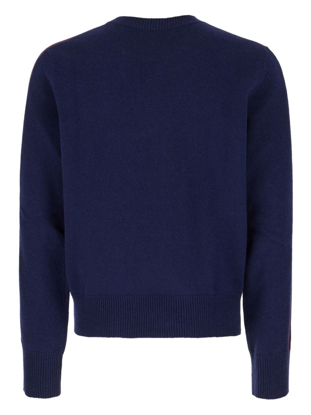 DSQUARED2 stripe-detail ribbed-knit sweater - Blauw