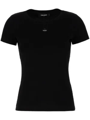 Tシャツ・カットソー DSQUARED2 Woman T-Shirt Black S75GD0465D20021 900 DSQUARED2 T-Shirts & Jersey Shirts for Women - Shop on FARFETCH