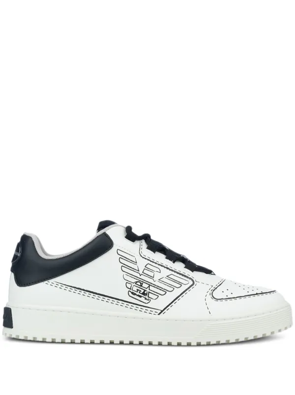 Emporio Armani Logo Trainers White FARFETCH AO