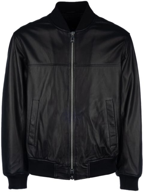 Armani Exchange leather bomber jacket Men