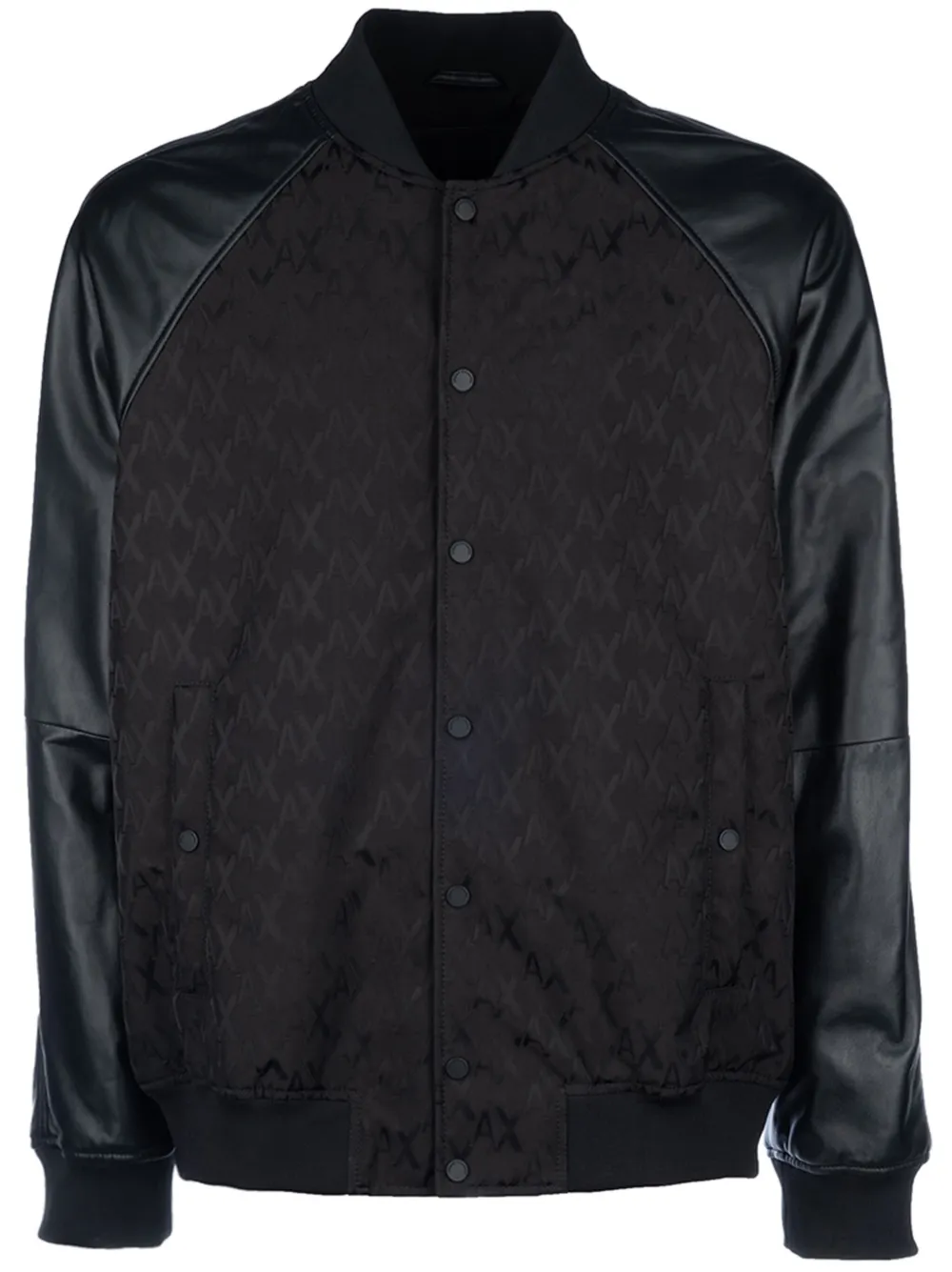 Cheap Armani Exchange monogram-print bomber jacket Men