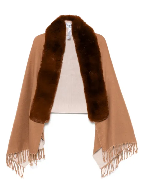 Blugirl faux-fur-trim scarf