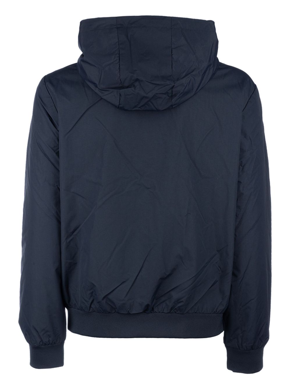 Ea7 Emporio Armani logo-print zip-up hoodie - Blauw