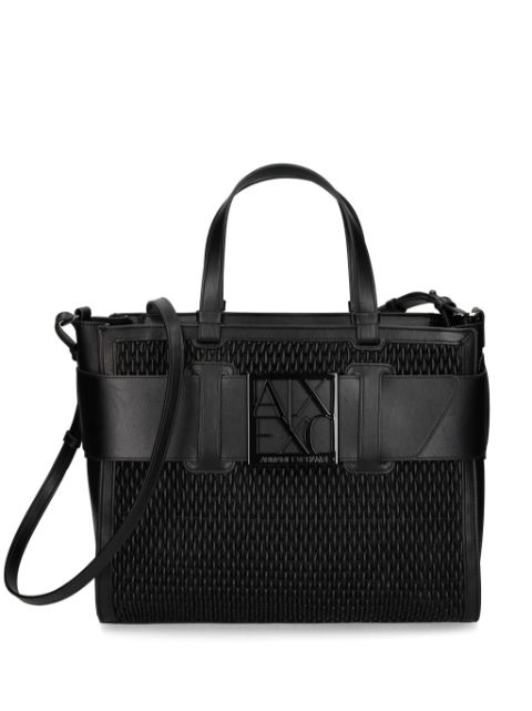 Armani Exchange logo-plaque tote bag Women