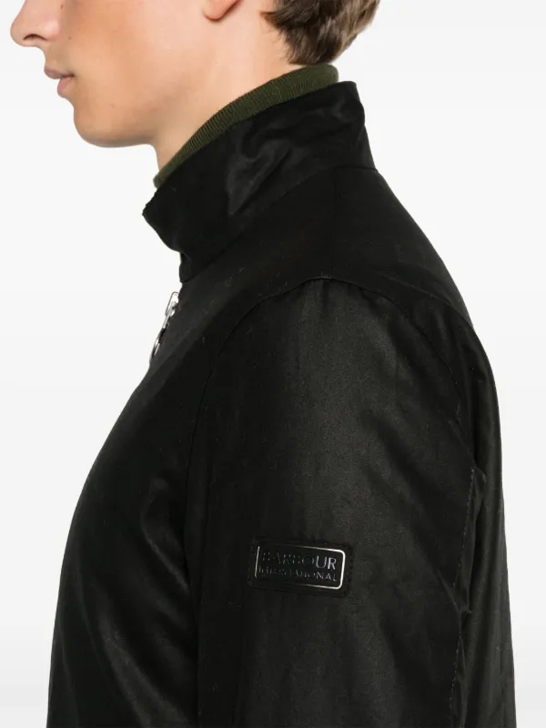 Barbour International Lutlaw Harrington Jacket Black FARFETCH CA