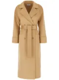 THE DYNAMIS STUDIO belted wool coat - Brown