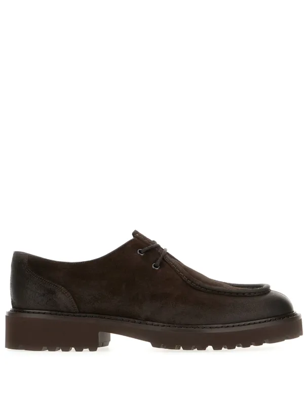 Doucal s Suede lace up Shoes Brown FARFETCH UK