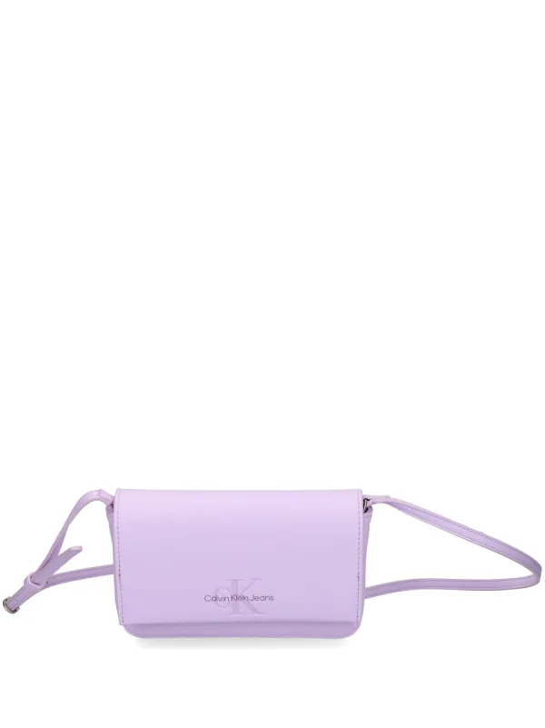 Light Purple Bags Calvin Klein Jeans Sculpted Flap Crossbody Bag
