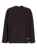 Studio Nicholson Aubergine oversize sweatshirt - Black