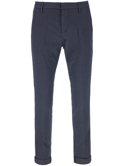 DONDUP pantalones tapered con cierre oculto