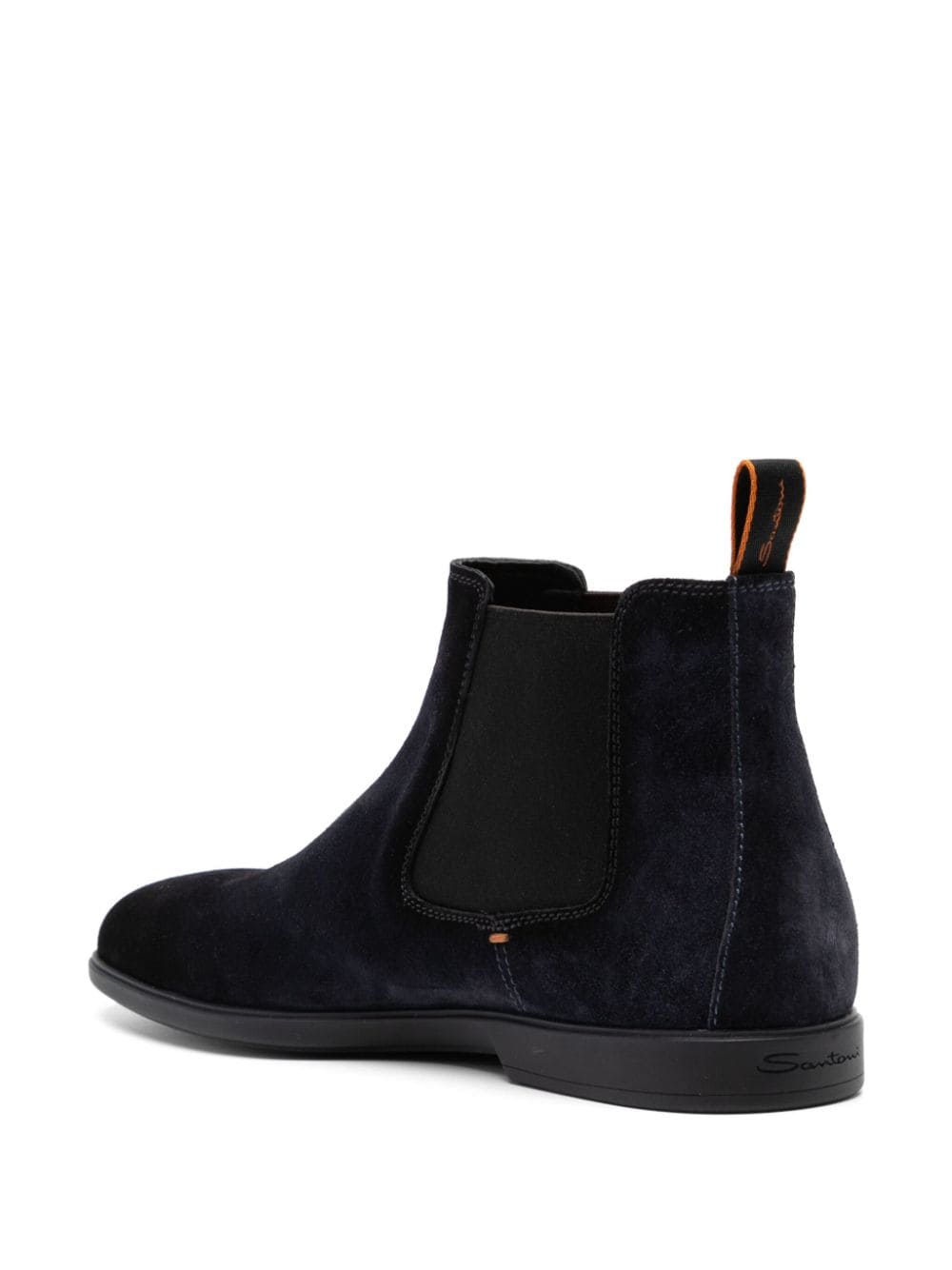 SANTONI SUEDE CHELSEA BOOTS 