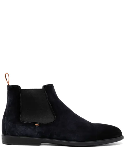 Santoni suede Chelsea boots