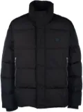 Armani Exchange logo-patch padded jacket - Black
