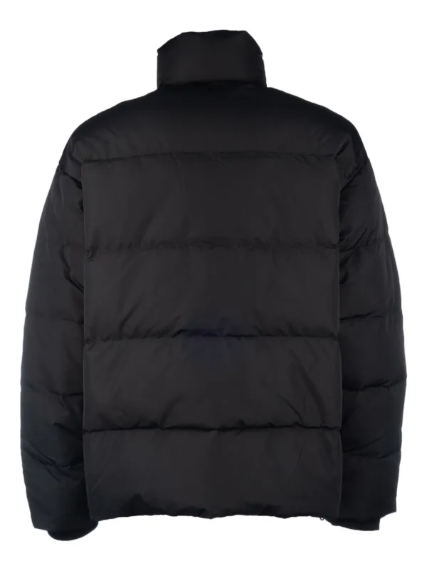 Armani Exchange logo-patch Padded Jacket Black FARFETCH IN