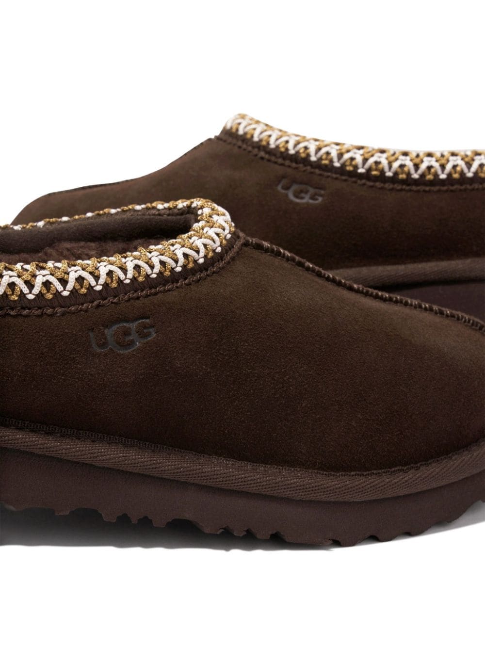 UGG Kids Tazz suede slippers Brown