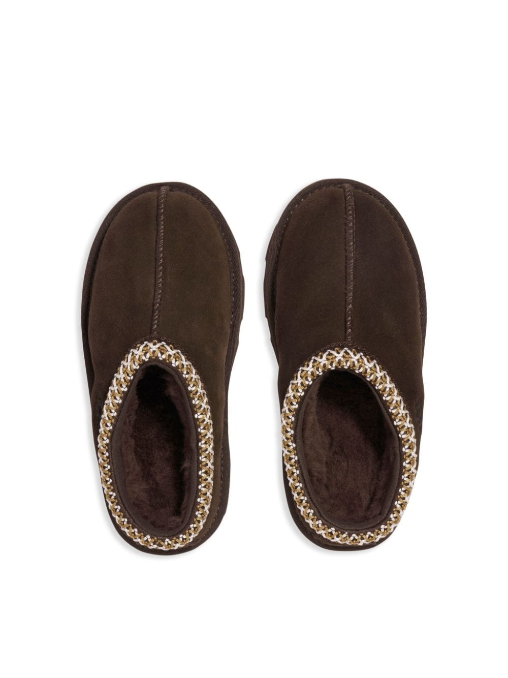 UGG Kids Tazz suede slippers Brown