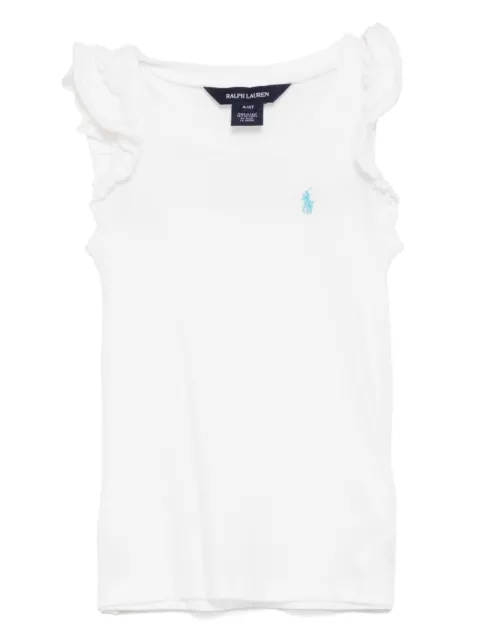 POLO RALPH LAUREN KIDS flutter sleeves T-shirt