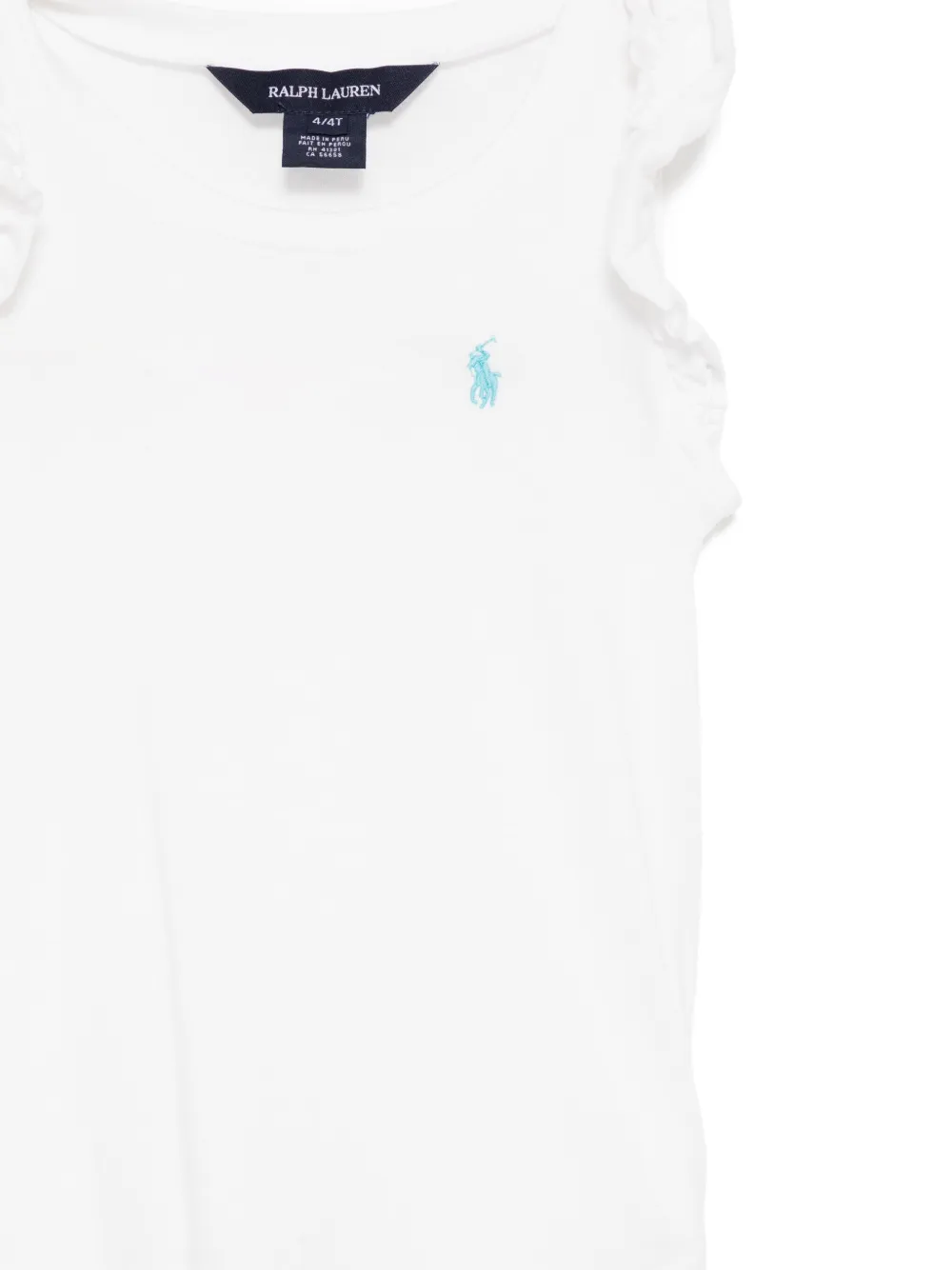 POLO RALPH LAUREN KIDS T-shirt met fladdermouwen Wit