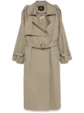 Maje double-breasted trench coat - Green