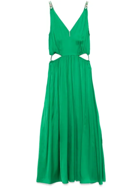 Maje V-neck midi dress