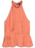 Maje pleated top - Orange